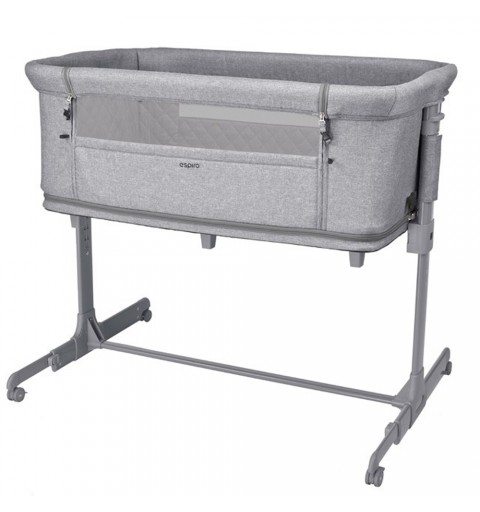 Espiro Cloud - 2w1 łóżeczko dostawne, kojec niemowlęcy | 07 Gray Center